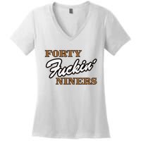 Forty Fuckin Niners Women's V-Neck T-Shirt