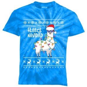 Fleece Feliz Navidad Funny Llama Ugly Christmas Cool Gift Kids Tie-Dye T-Shirt