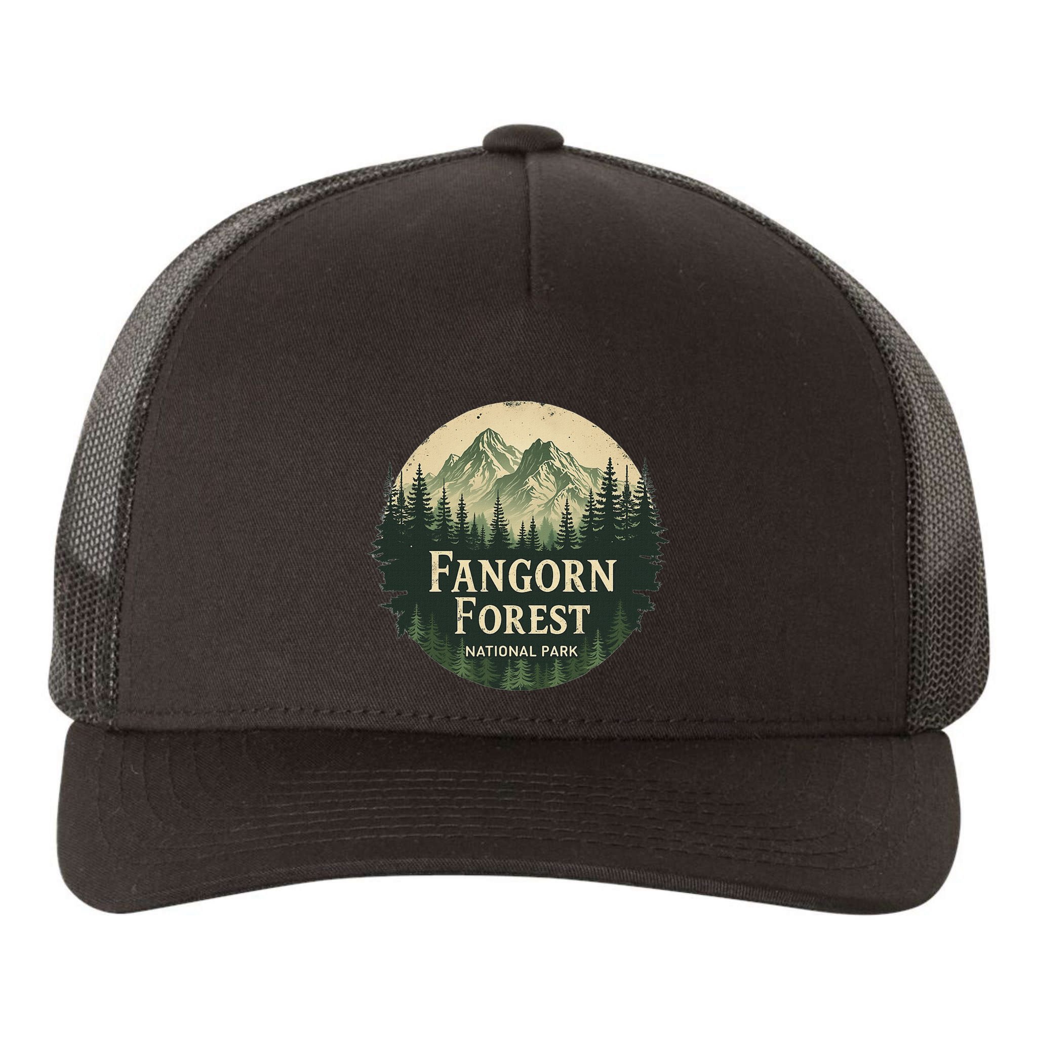 Fangorn Forest National Park Bookworms Saying Yupoong Adult 5-Panel Trucker Hat