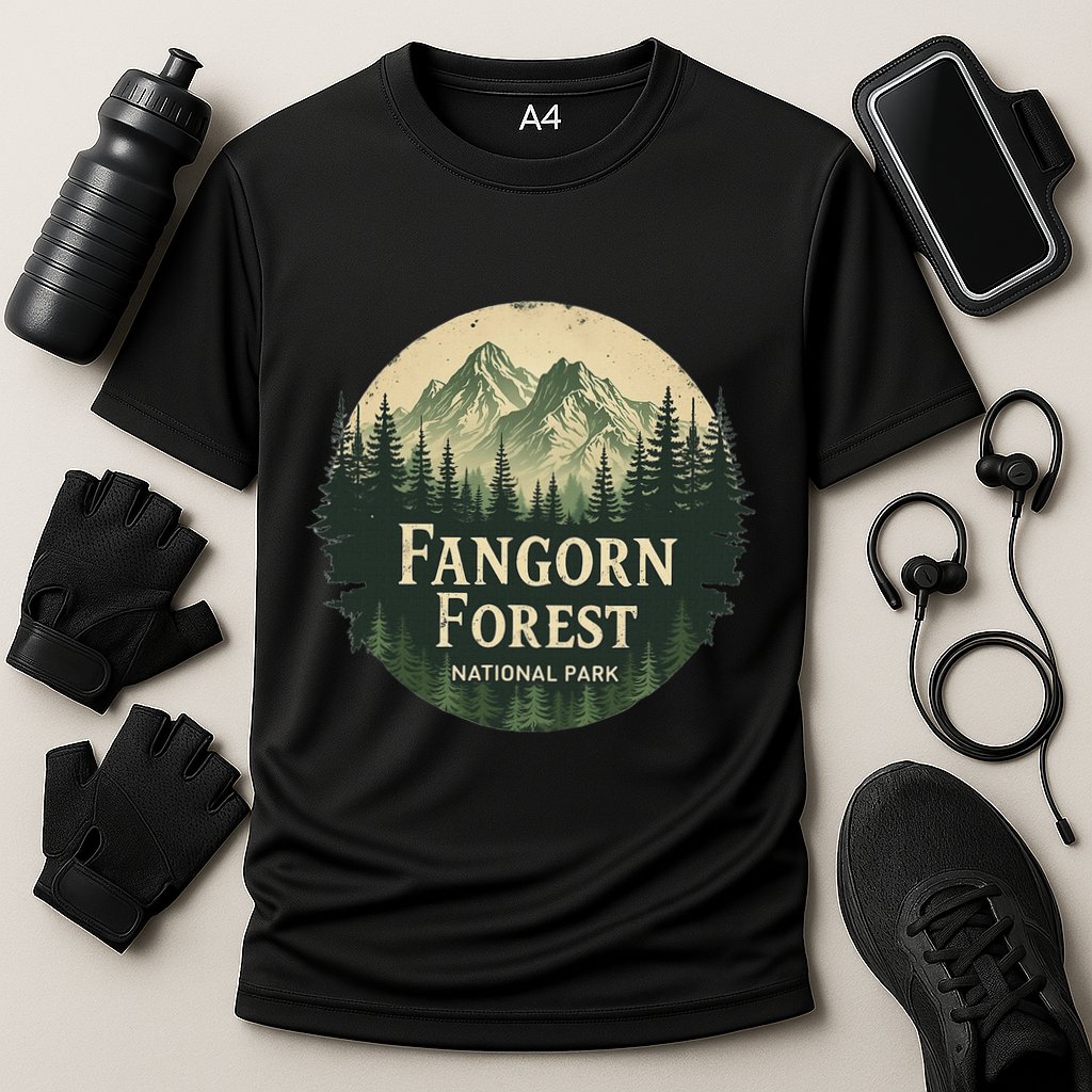 Fangorn Forest National Park Bookworms Saying Cooling Performance Crew T-Shirt