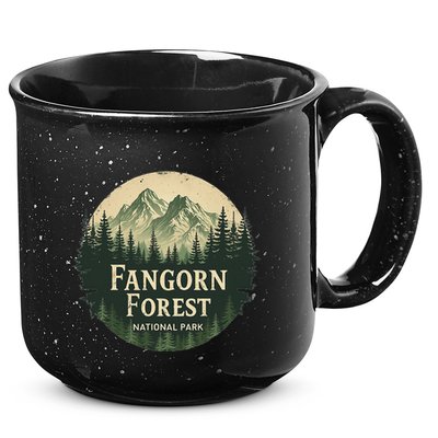 Fangorn Forest National Park Bookworms Saying 15oz Campfire Ceramic Mug