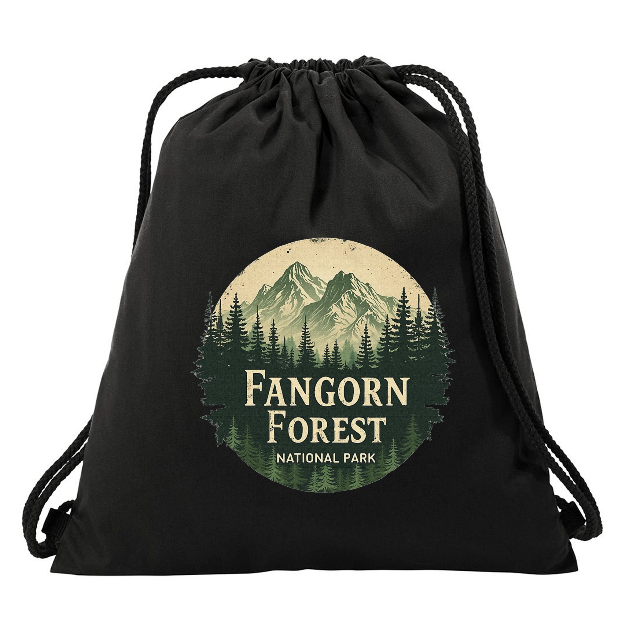 Fangorn Forest National Park Bookworms Saying Drawstring Bag