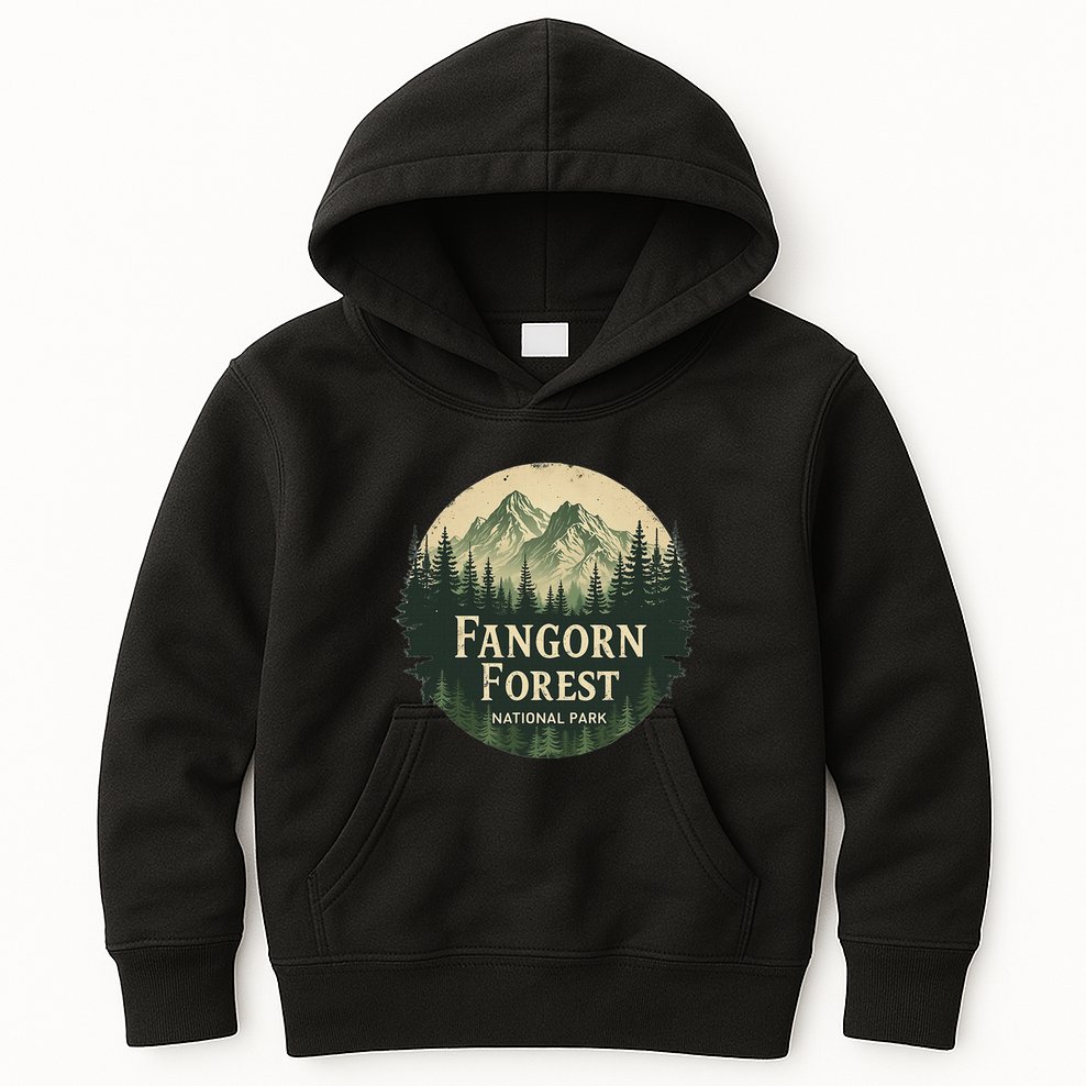 Fangorn Forest National Park Bookworms Saying Kids Hoodie