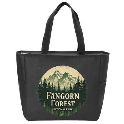 Fangorn Forest National Park Bookworms Saying Zip Tote Bag