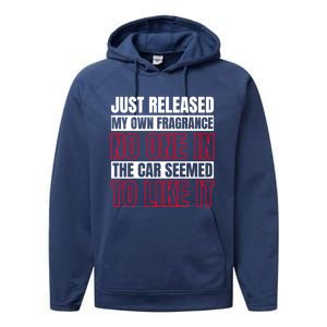 Funny Fart New Fragrance Sarcastic Saying Humor Gift Performance Fleece Hoodie