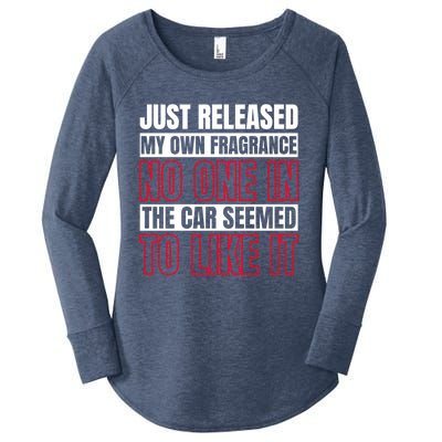 Funny Fart New Fragrance Sarcastic Saying Humor Gift Women's Perfect Tri Tunic Long Sleeve Shirt