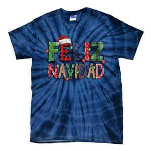 Funny Feliz Navidad Spanish Merry Christmas Christmas Lights Family Matching Tie-Dye T-Shirt