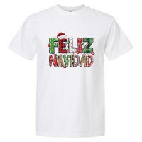 Funny Feliz Navidad Spanish Merry Christmas Christmas Lights Family Matching Garment-Dyed Heavyweight T-Shirt