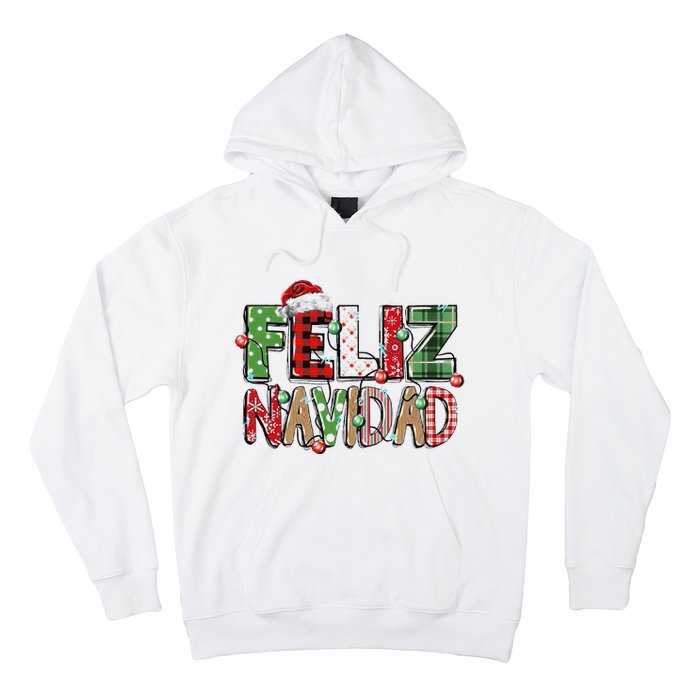 Funny Feliz Navidad Spanish Merry Christmas Christmas Lights Family Matching Hoodie