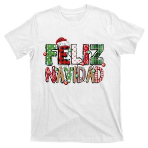 Funny Feliz Navidad Spanish Merry Christmas Christmas Lights Family Matching T-Shirt