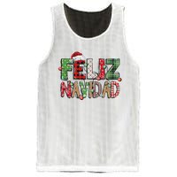 Funny Feliz Navidad Spanish Merry Christmas Christmas Lights Family Matching Mesh Reversible Basketball Jersey Tank