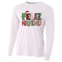 Funny Feliz Navidad Spanish Merry Christmas Christmas Lights Family Matching Cooling Performance Long Sleeve Crew