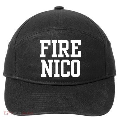 Funny Fire Nico 7-Panel Snapback Hat