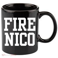Funny Fire Nico 11oz C Handle Ceramic Mug