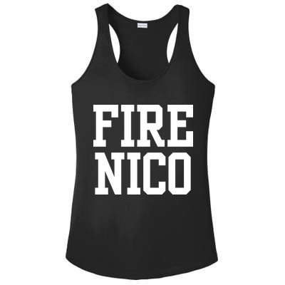 Funny Fire Nico Ladies PosiCharge Competitor Racerback Tank