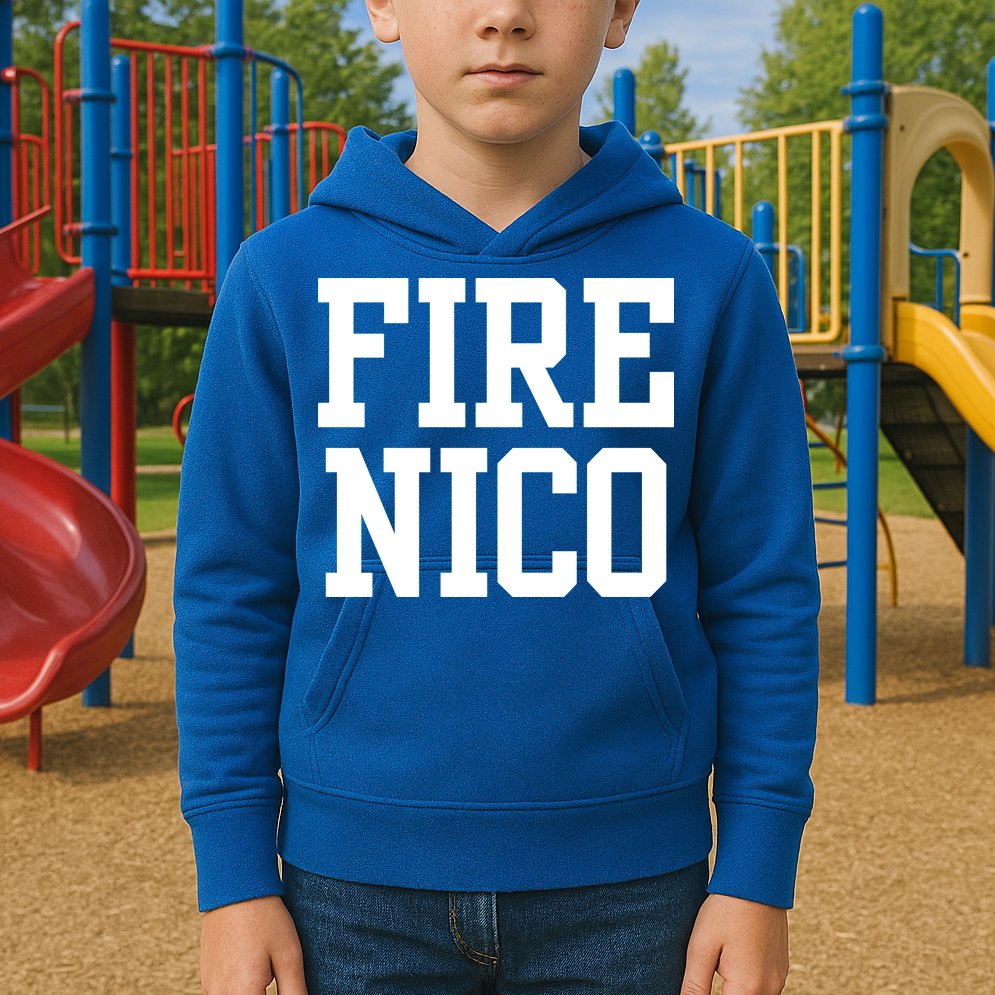 Funny Fire Nico Kids Hoodie