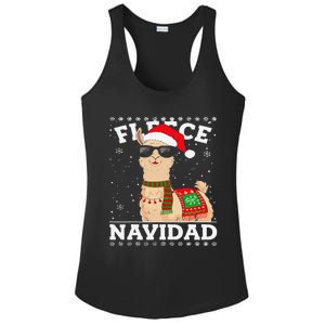 Fleece Feliz Navidad Cute Llama Christmas Ladies PosiCharge Competitor Racerback Tank