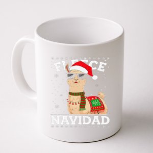 Fleece Feliz Navidad Cute Llama Christmas Coffee Mug