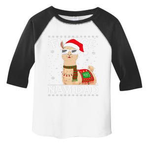 Fleece Feliz Navidad Cute Llama Christmas Toddler Fine Jersey T-Shirt