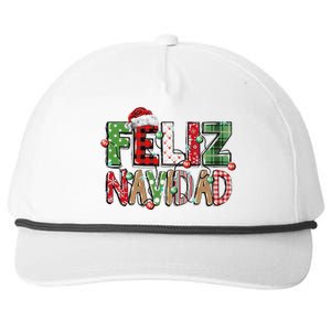 Funny Feliz Navidad Spanish Merry Christmas Christmas Lights Family Matching Snapback Five-Panel Rope Hat