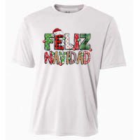 Funny Feliz Navidad Spanish Merry Christmas Christmas Lights Family Matching Cooling Performance Crew T-Shirt