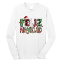 Funny Feliz Navidad Spanish Merry Christmas Christmas Lights Family Matching Long Sleeve Shirt