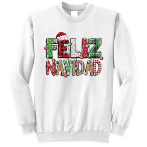 Funny Feliz Navidad Spanish Merry Christmas Christmas Lights Family Matching Sweatshirt