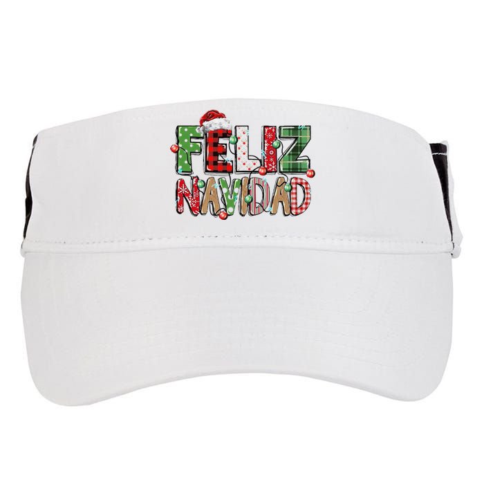 Funny Feliz Navidad Spanish Merry Christmas Christmas Lights Family Matching Adult Drive Performance Visor