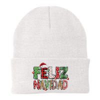 Funny Feliz Navidad Spanish Merry Christmas Christmas Lights Family Matching Knit Cap Winter Beanie