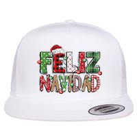 Funny Feliz Navidad Spanish Merry Christmas Christmas Lights Family Matching Flat Bill Trucker Hat