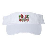 Funny Feliz Navidad Spanish Merry Christmas Christmas Lights Family Matching Valucap Bio-Washed Visor