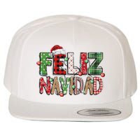 Funny Feliz Navidad Spanish Merry Christmas Christmas Lights Family Matching Wool Snapback Cap