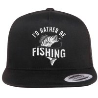 Funny Fishing Novelty Design Fish Lovers Flat Bill Trucker Hat