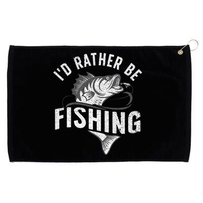 Funny Fishing Novelty Design Fish Lovers Grommeted Golf Towel