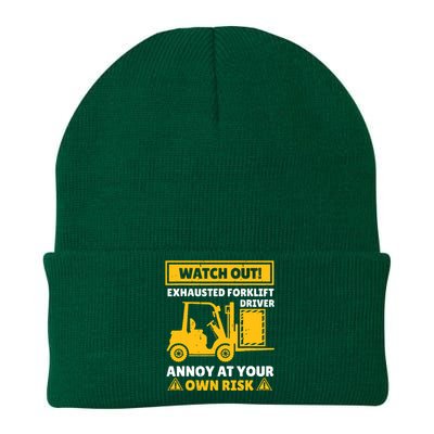 Funny Forklift Operator Design For Men Women Forklift Driver Knit Cap Winter Beanie