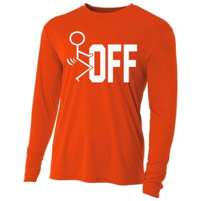 Funny Fuck Off Meme Cooling Performance Long Sleeve Crew