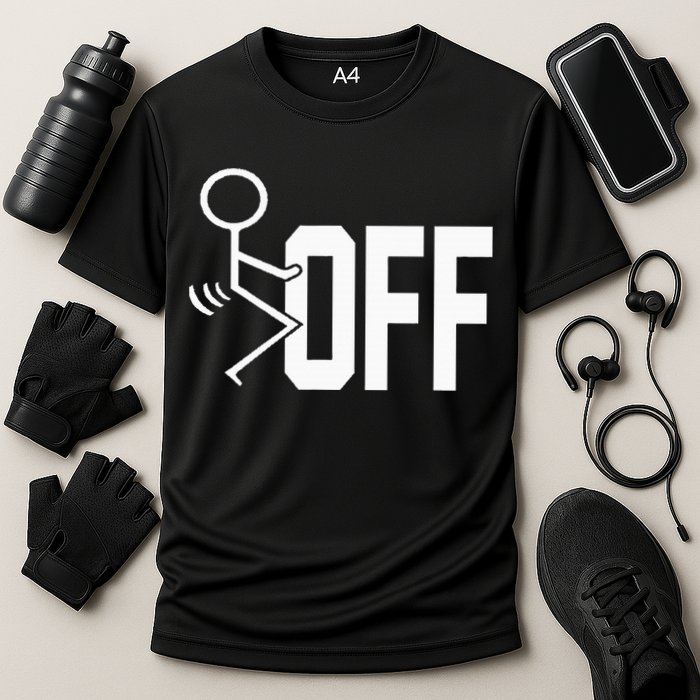 Funny Fuck Off Meme Cooling Performance Crew T-Shirt