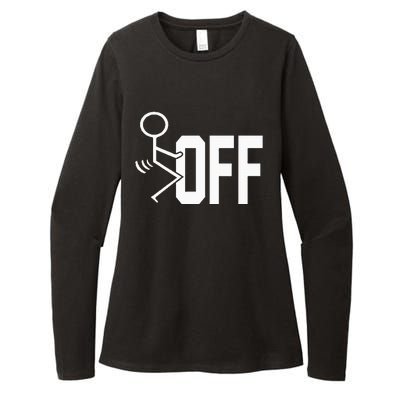 Funny Fuck Off Meme Womens CVC Long Sleeve Shirt