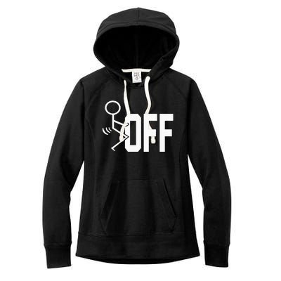 Funny Fuck Off Meme Women's Fleece Hoodie