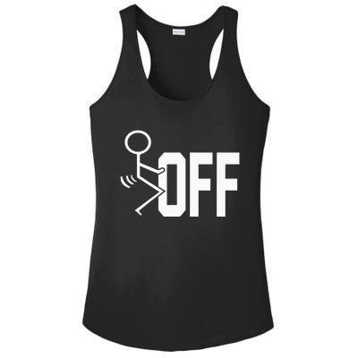 Funny Fuck Off Meme Ladies PosiCharge Competitor Racerback Tank