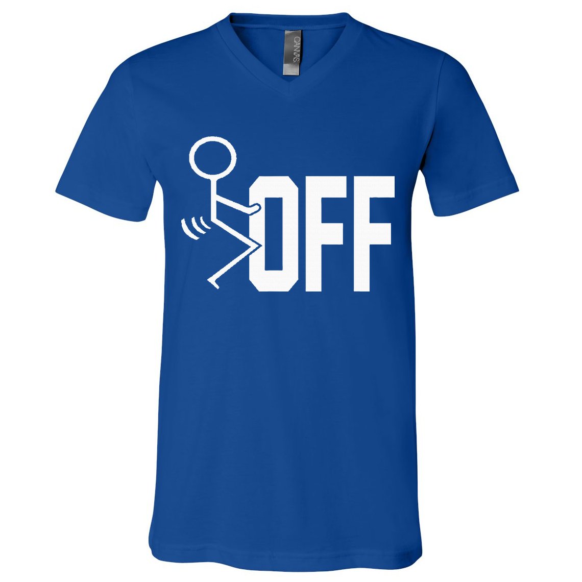Funny Fuck Off Meme V-Neck T-Shirt