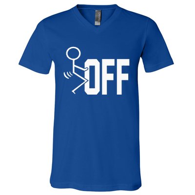 Funny Fuck Off Meme V-Neck T-Shirt