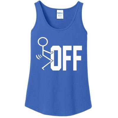 Funny Fuck Off Meme Ladies Essential Tank