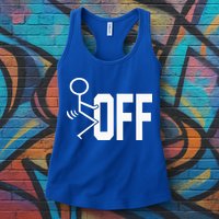 Funny Fuck Off Meme Womens Tank Top