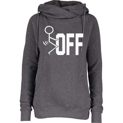 Funny Fuck Off Meme Womens Funnel Neck Pullover Hood