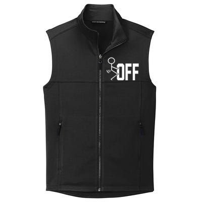 Funny Fuck Off Meme Collective Smooth Fleece Vest