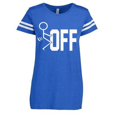 Funny Fuck Off Meme Enza Ladies Jersey Football T-Shirt