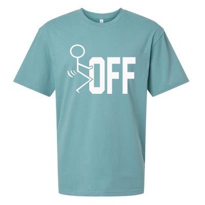 Funny Fuck Off Meme Sueded Cloud Jersey T-Shirt