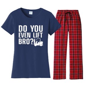 Funny Forklift Operator Design For Men Women Forklift Driver Women's Flannel Pajama Set