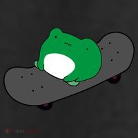 Funny Frog On Skateboard 25L Jumbo Tote